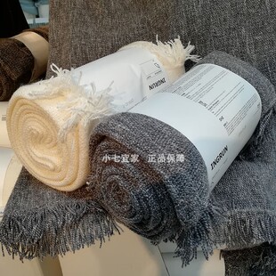 IKEA宜家正品英格鲁恩休闲毯沙发盖毯学生宿舍保暖空调被午睡毯子