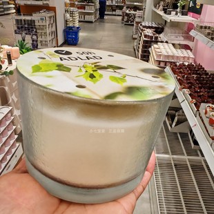 IKEA宜家正品阿拉德香味烛和玻璃杯50小时加大号香薰蜡烛浪漫烛光