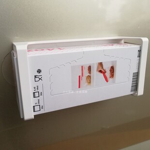 IKEA宜家正品伦斯塔吸盘支架艾斯塔保鲜袋收纳架密封袋使用抽取架