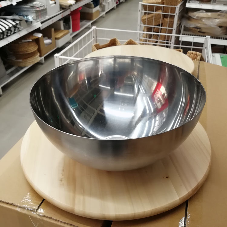 烘焙碗ikea宜家布朗达上菜用碗不锈钢清新水果盆厨房盛食物打蛋碗