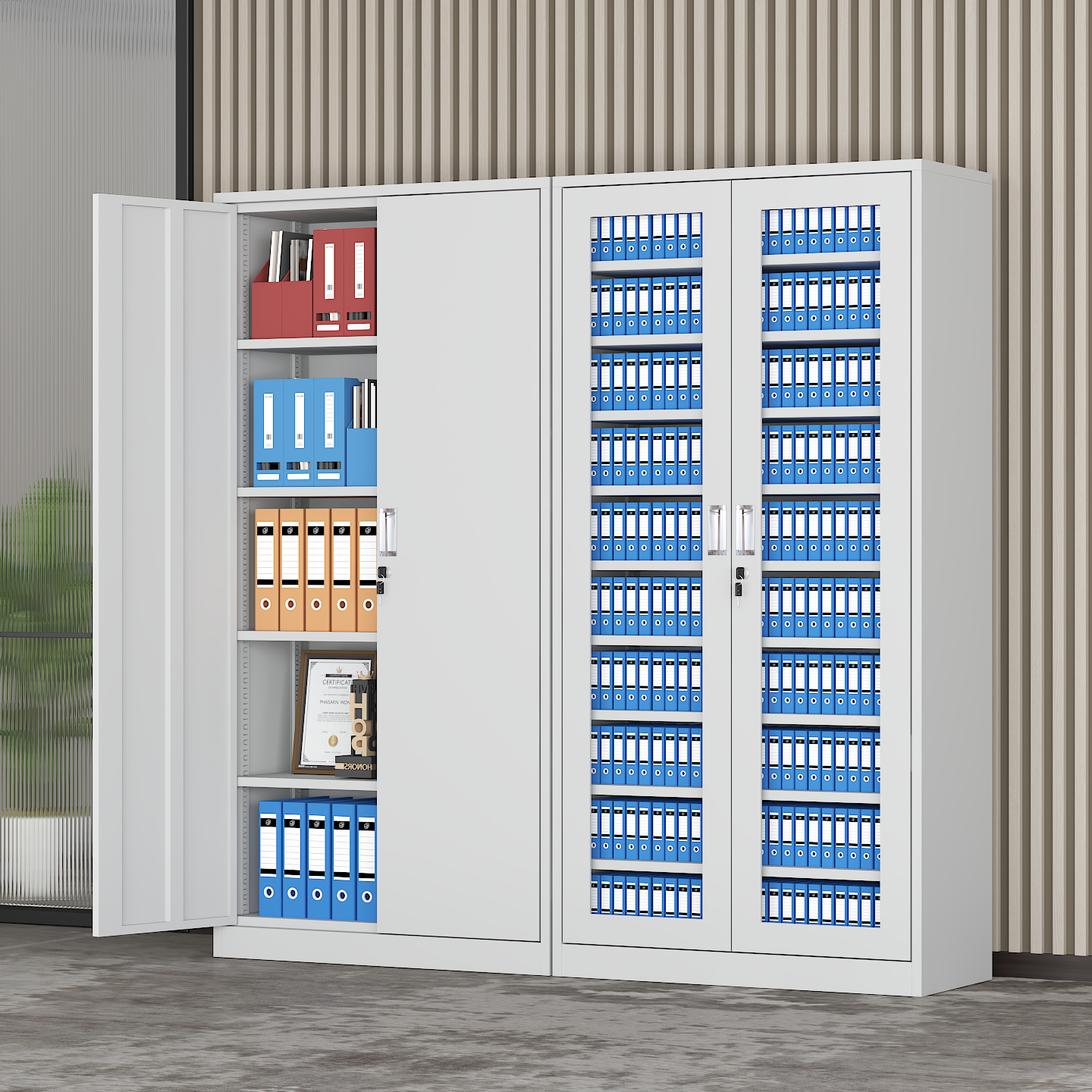 钢制办公室通门文件柜铁皮柜带锁书柜资料会计凭证档案柜储物柜子