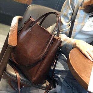 法国真皮牛皮女包2026新款通勤托特包单肩斜挎包百搭大容量手提包