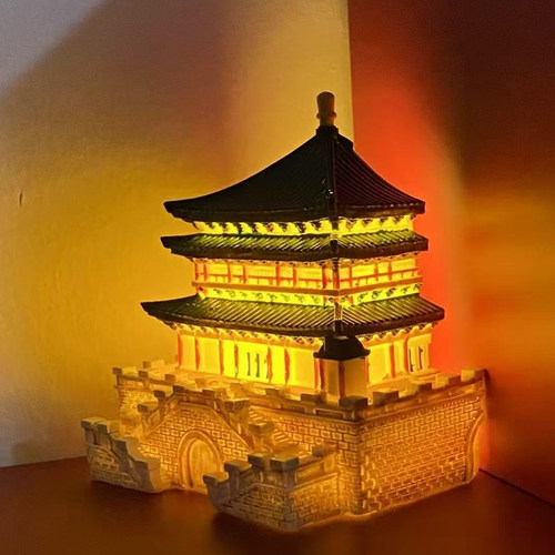 钟楼亮灯冰箱贴可发光送人礼物