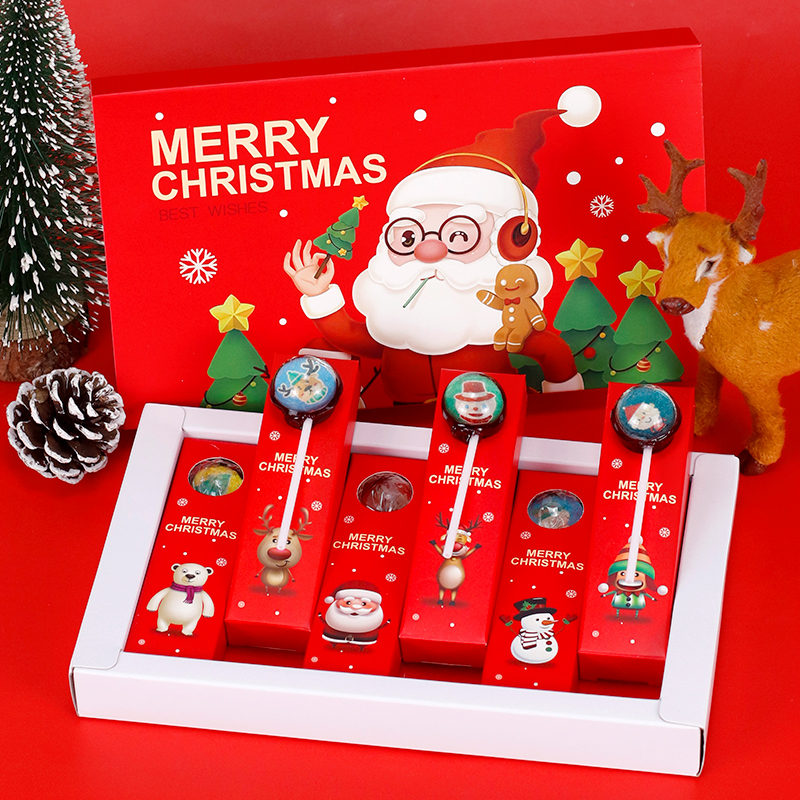 圣诞节糖果礼盒装星空棒棒糖儿童零食派对礼物伴手礼送人创意女生