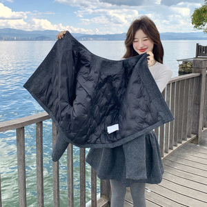 90绒羽绒服套装送狐狸毛围巾2B148-9977P325K488图片