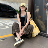 新款休闲工装背带裤221-872P115K168，女装休闲裤，2B148