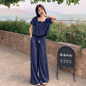 新款藏青色波西米亚风套装长款221-987P165K228图片