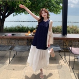 新款波点拼接连衣裙221-976P135K188，女装连衣裙，2B148