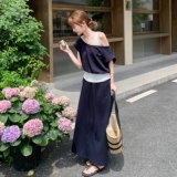 新款假两件上衣半身裙套装221-995P155K218，女装套装/套裙，2B148