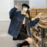 新款牛仔毛毛内里外套2B148/2336/p185/k278，女装短外套，2B148