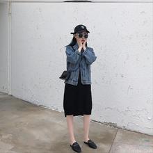 帅气流行超火外套女韩版 宽松牛仔清新春秋季 气质复古 新款 翻领女装