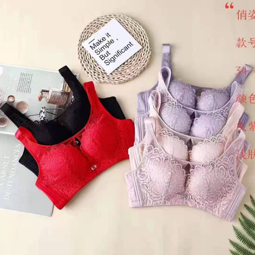 满三件包邮 8918夏日中薄杯文胸B杯内衣抹胸款防走光四色可选三扣