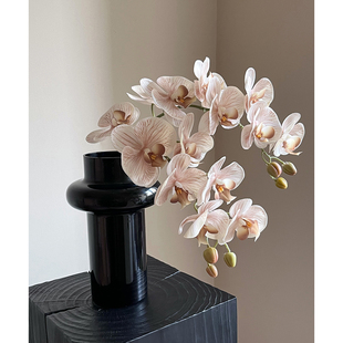 高品质7头蝴蝶兰家居装饰插花仿真花花客厅茶几前台装饰花摆件