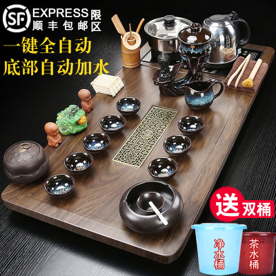 全自动底部上水茶盘烧水一体茶具套装家用高档客厅整套大茶台茶海