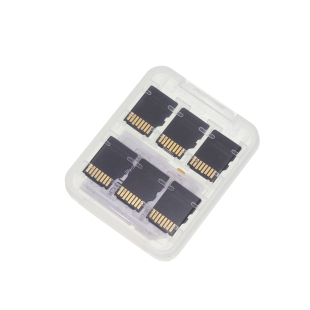 手机tf sd内存卡盒防尘透明白塑料PP盒MS记忆棒整理收纳防尘保护