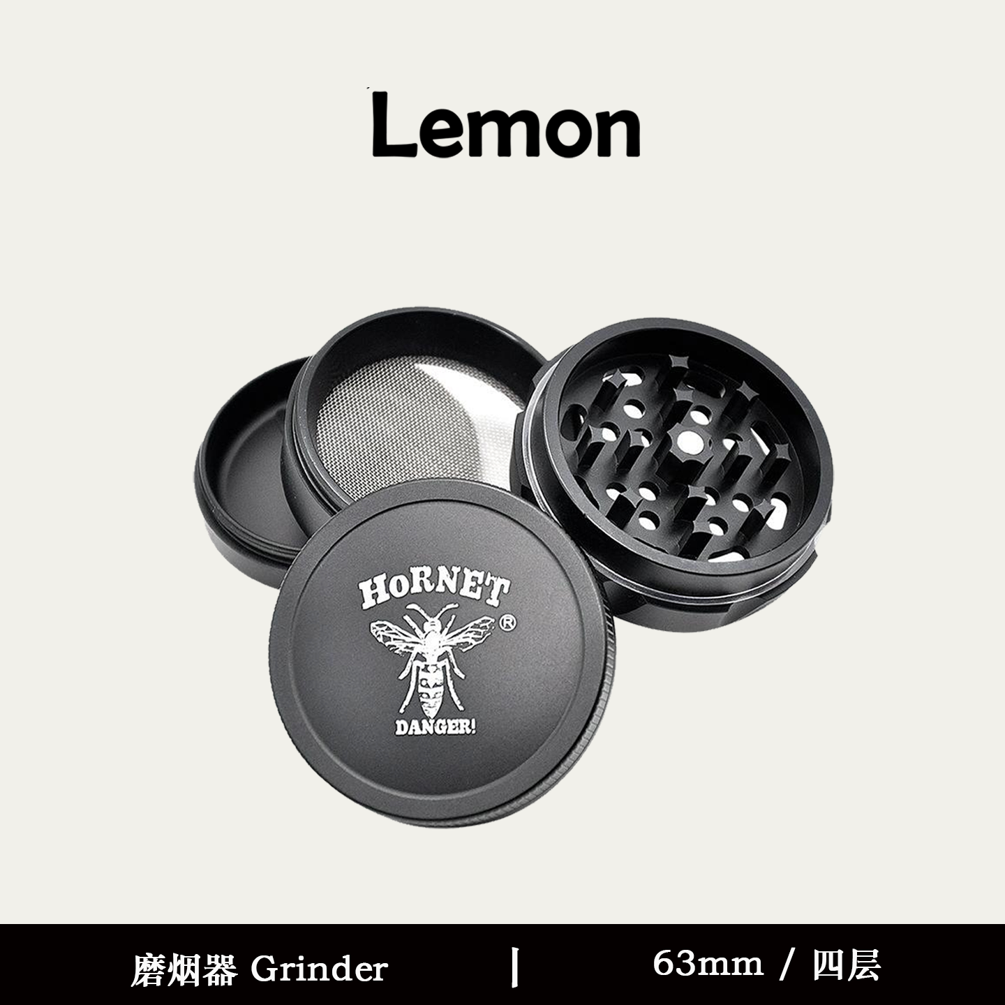 包邮金属磨烟器 碎烟器 grinder 烟草研磨器 大号航空铝四层50mm