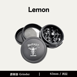 金属磨烟器碎烟器grinder烟草研磨器大号航空铝四层63mm 包邮