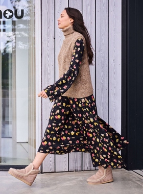 mou 冬 ESKIMO18 女 百搭 舒适保暖羊皮毛一体雪地靴 短靴 女鞋