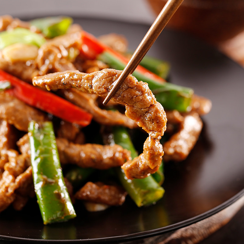 科尔沁黑椒牛柳实惠装150g*8袋空气炸锅半成品