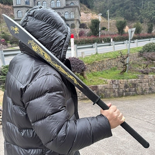 中国唐横刀生存装饰锻造刀剑砍柴刀武术收藏大刀高锰钢野外未开刃