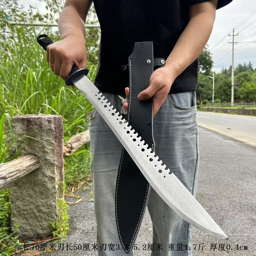 唐横刀高锰钢大刀工艺品一体龙骨冷兵器砍刃合法高性能车载未开刃