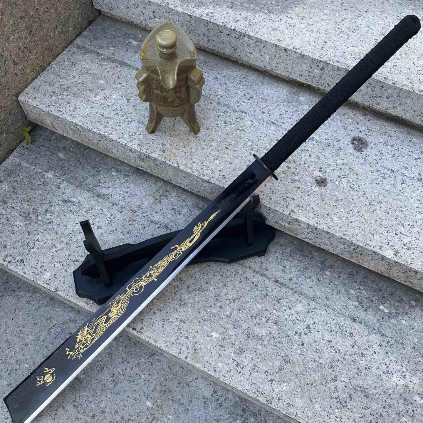 野外武术大刀战术刀龙泉刀武器合法户外淬火冷兵器长款刀具未开刃