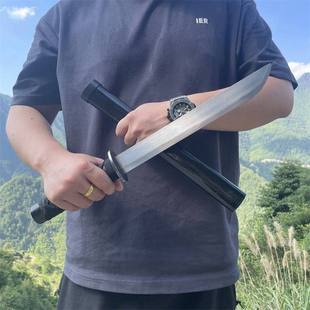 古风收藏手工荒野开山刃家居生存刀一体龙骨战术宝剑砍大刀未开刃