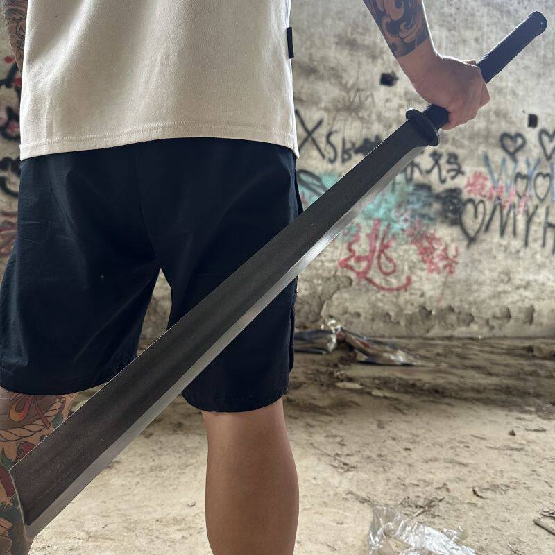 龙泉市一体硬刀大刀长款青龙偃月刀扑刀合法加长关刀冷兵器未开刃