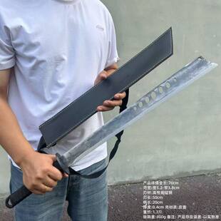 短刀长刃刀刀剑武器荒野收藏大刀轨道钢车载古风开山刃钢刀未开刃