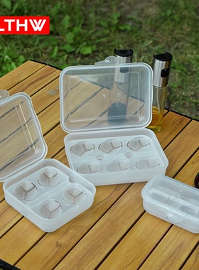 LTHW旅腾户外防震鸡蛋盒便携式露营防碎蛋托防撞胶塑料保护收纳盒