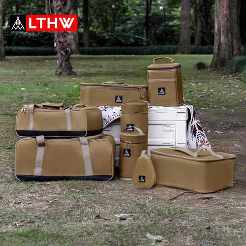 LTHW旅腾户外野餐收纳包燃气炉气罐大容量炊具包袋露营野营装备包