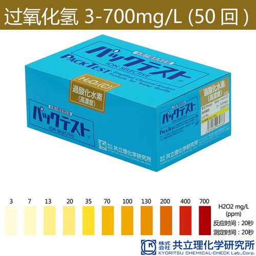 日本共立理化学水质金银铜铁钯硫氯H2O2THPH测试包测试盒比色管