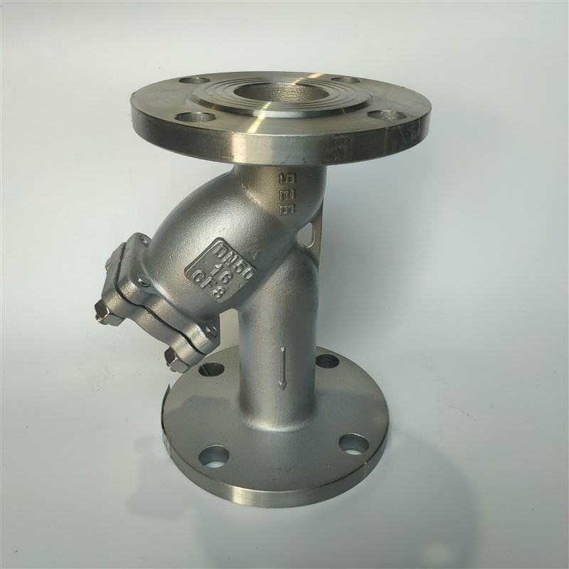 GL41W-16P 304 不锈钢Y型过滤器 Y型不锈钢法兰过滤器DN80 150200