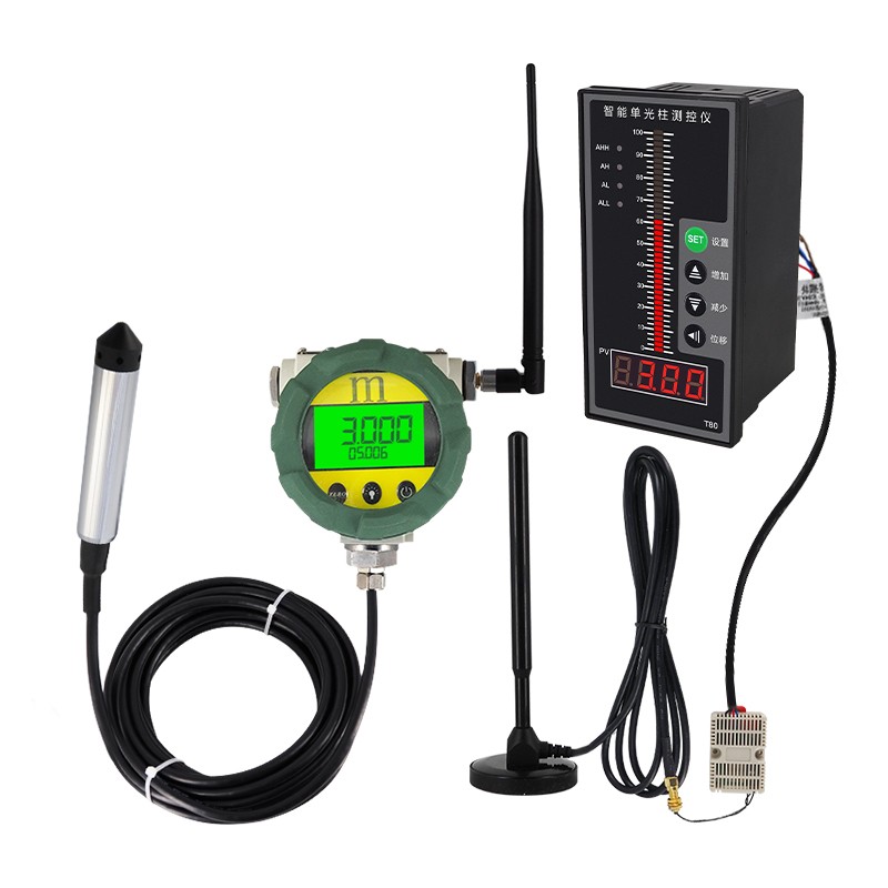 电池供电无线液位传感器水位计无线远传液位变送器无线接收4-20ma