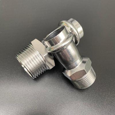 304不锈钢卡压式外丝直接