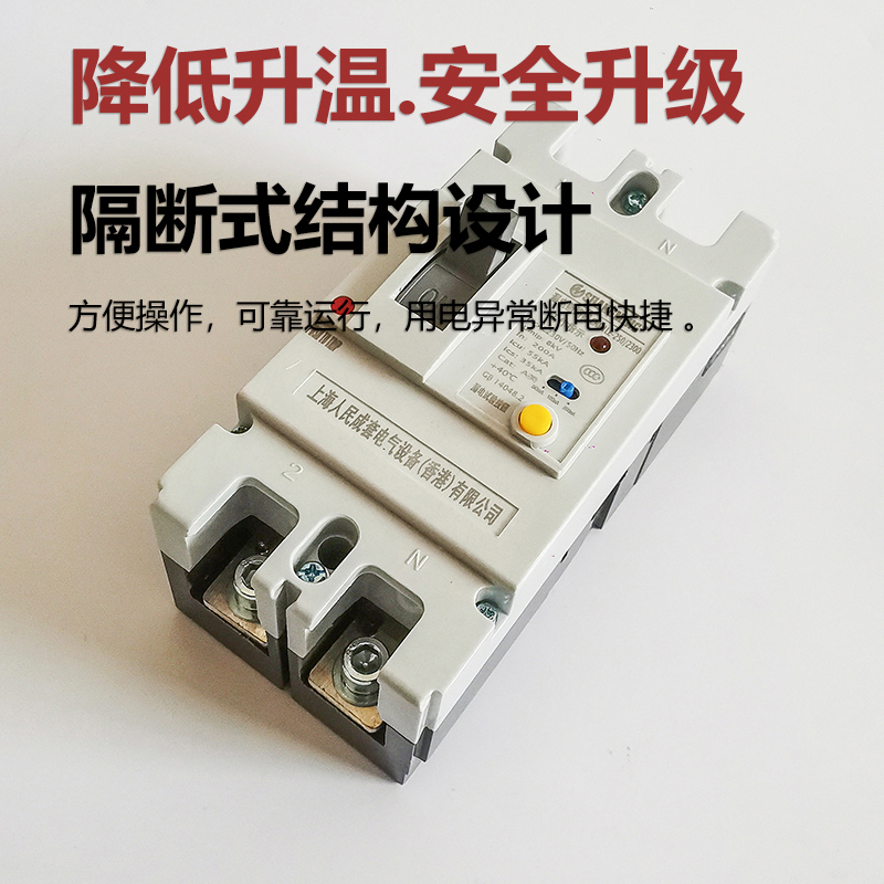 CM1LE单相2P漏电断路器63A 80A 100A 125A 220V 250A空气开关160A