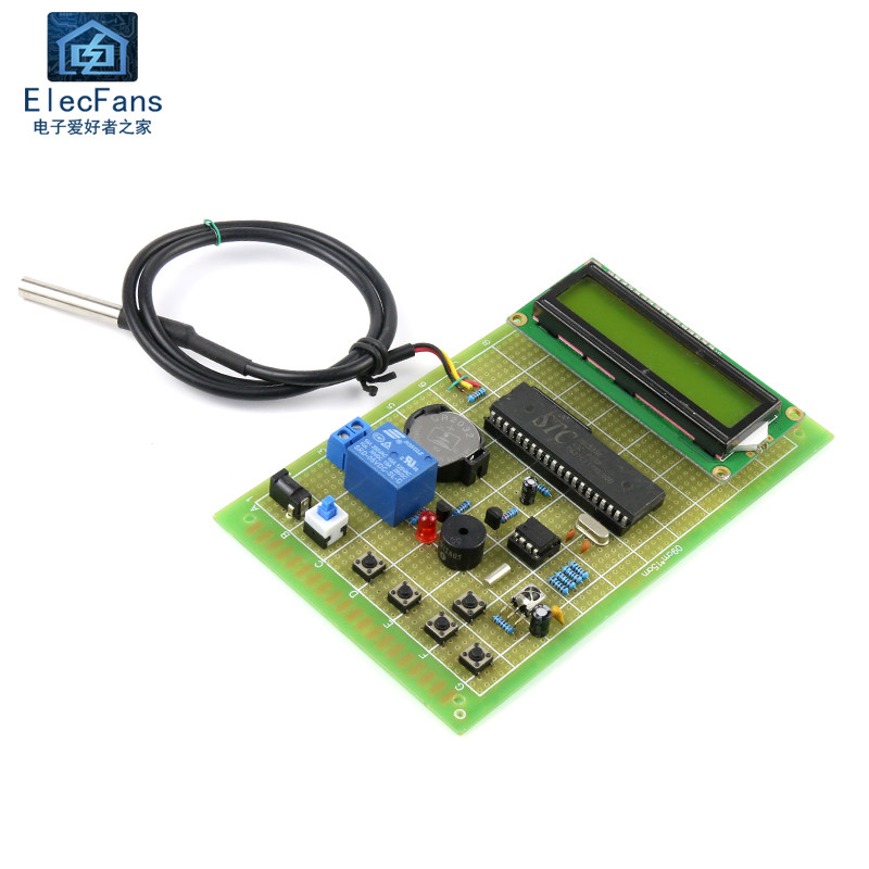 (散件)智能定时热水器控制系统 51单片机STC89C52电子万用板套件,纺织面料/辅料/配套,其他纺织机械,淘宝优惠券,粉丝福利购,淘宝优惠卷