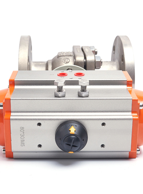 气动不锈钢304法兰球阀Q641F-16PAT/GT快速切断球阀耐腐蚀DN15/20