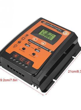 12V橙色30A 50A 70A光伏发电控制器PWM太阳能充电控制器带双DC口