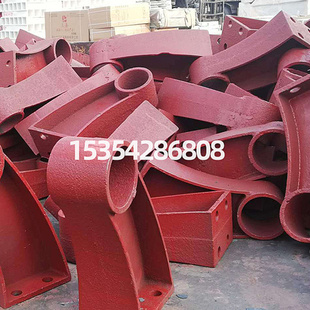 公路桥梁铸铁护栏支架牛角架防撞隔离扶手预埋钢板构件底座支撑架