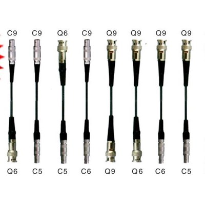 齐全超声波探伤仪探头线Q9Q6C9C6CE5L5直斜探头换能器单双晶连接