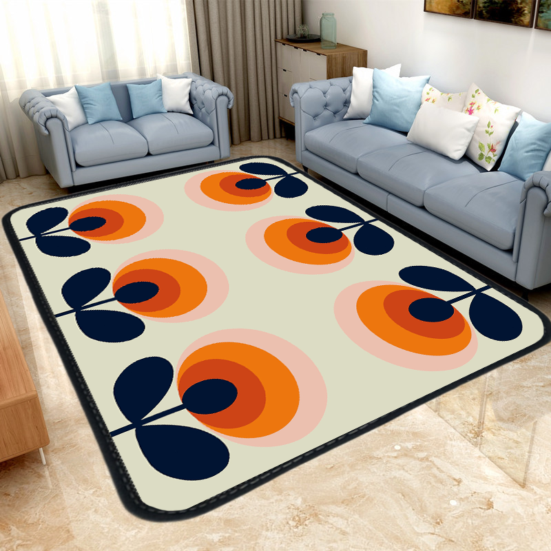 出口英国门口垫多彩树叶花朵客厅房间地毯卫生间进出门口防滑地垫