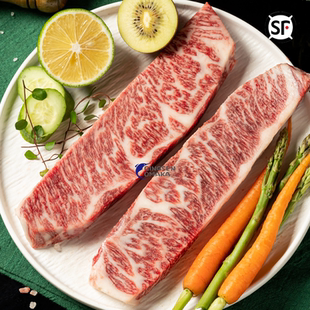 澳洲和牛m9羽下肉  雪花和牛肉 上脑边原切牛排 非日本a5和牛m12