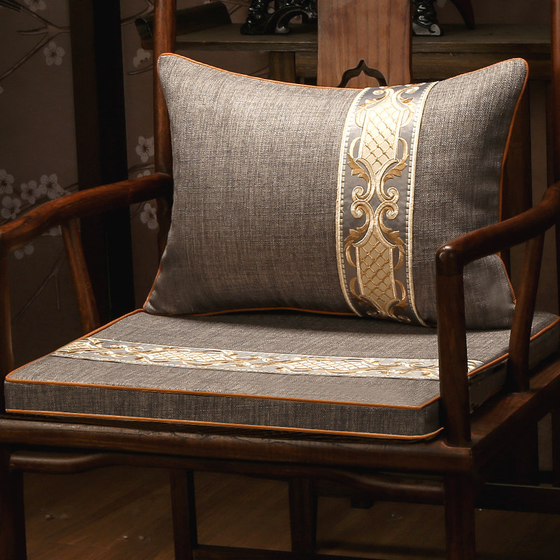 中式红木沙发坐垫椅垫餐椅实木家具圈椅太师椅官帽椅垫茶椅垫定制