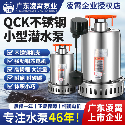 凌霄不锈钢潜水泵低水位排污