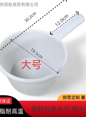 塑料白色水勺-玻璃钢/树脂/胶衣 做模具专用 耐高温耐摔不变形