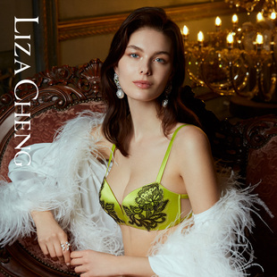 LizaCheng陌上花开系列中厚款 小胸聚拢蕾丝文胸无钢圈内衣LB00141