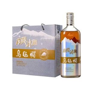 乌毡帽冻藏冰雕黄酒480ml*6瓶装花雕酒绍兴工艺传统半干清爽型