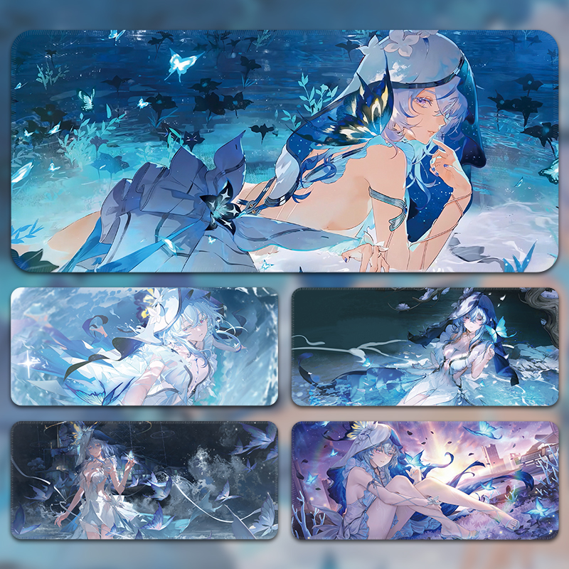 鸣潮鼠标垫超大守岸人动漫电脑桌垫定制电竞游戏专用滑鼠垫键盘垫
