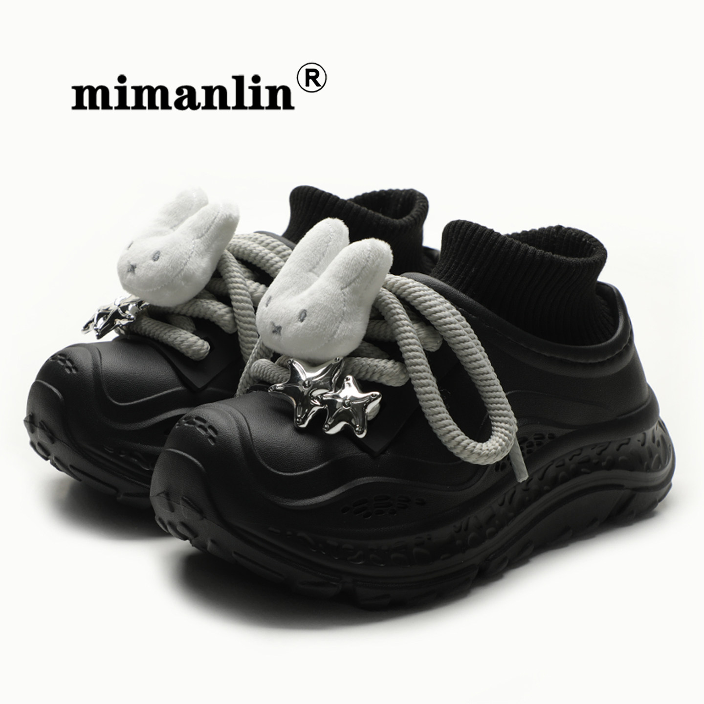 冬款甜酷小兔棉鞋外穿运动鞋厚底老爹鞋女个性潮酷休闲加绒雪地靴,女鞋,棉鞋,淘宝优惠券,粉丝福利购,淘宝优惠卷